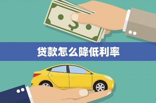 洛扎贷款怎么降低利率