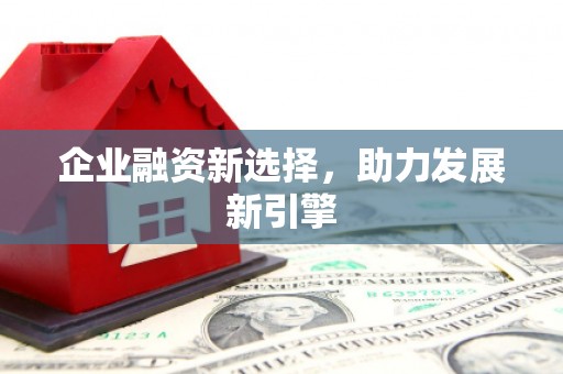 石河子企业融资新选择，助力发展新引擎