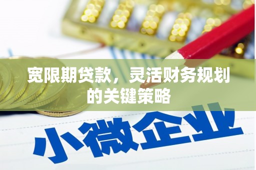 咸宁宽限期贷款，灵活财务规划的关键策略