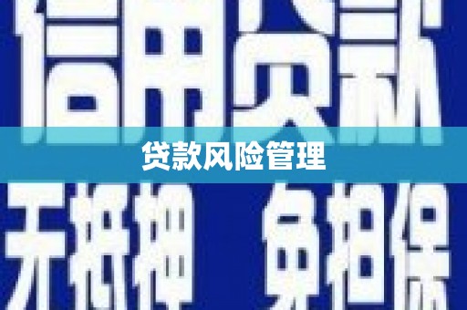 营口贷款风险管理