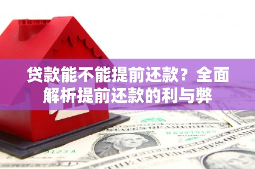 额尔古纳贷款能不能提前还款？全面解析提前还款的利与弊