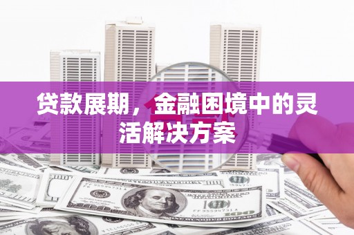 浮梁贷款展期，金融困境中的灵活解决方案
