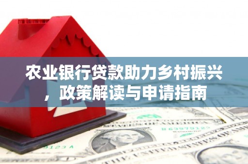 苍南农业银行贷款助力乡村振兴，政策解读与申请指南