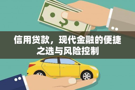 新晃信用贷款，现代金融的便捷之选与风险控制