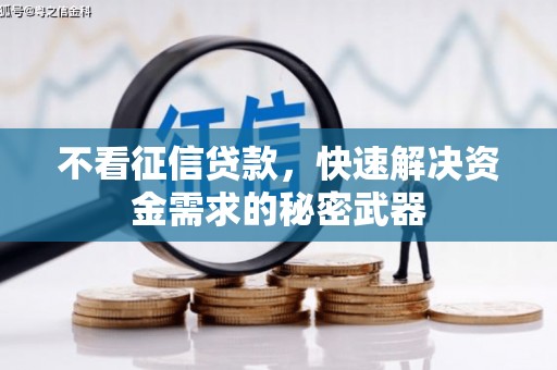 洪梅不看征信贷款，快速解决资金需求的秘密武器