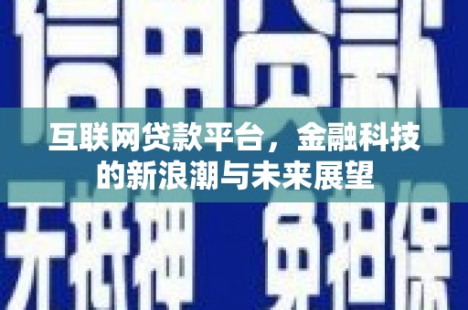 喀什互联网贷款平台，金融科技的新浪潮与未来展望