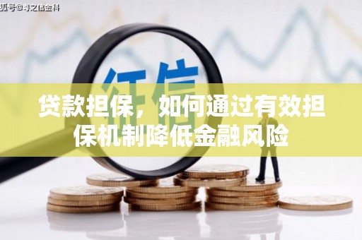 沧源贷款担保，如何通过有效担保机制降低金融风险