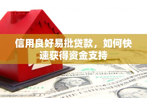 洮北信用良好易批贷款，如何快速获得资金支持