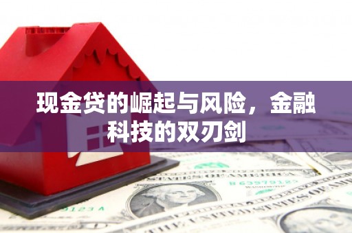 成县现金贷的崛起与风险，金融科技的双刃剑