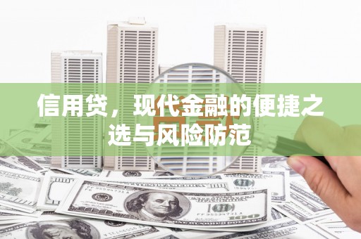 太麻里信用贷，现代金融的便捷之选与风险防范