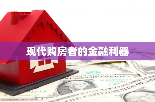 孟村现代购房者的金融利器