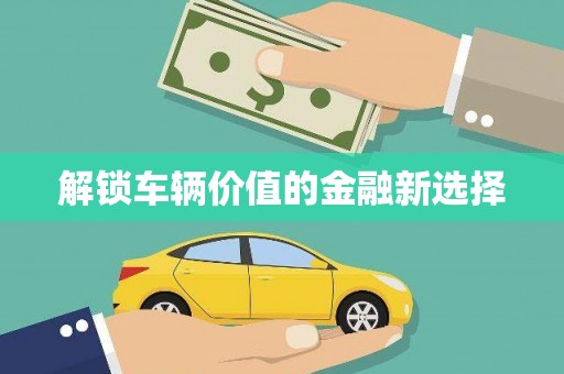 江宁解锁车辆价值的金融新选择